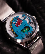 Velqorian Blue Monster Cartoon Watch | Fun & Unique Casual Wristwatch