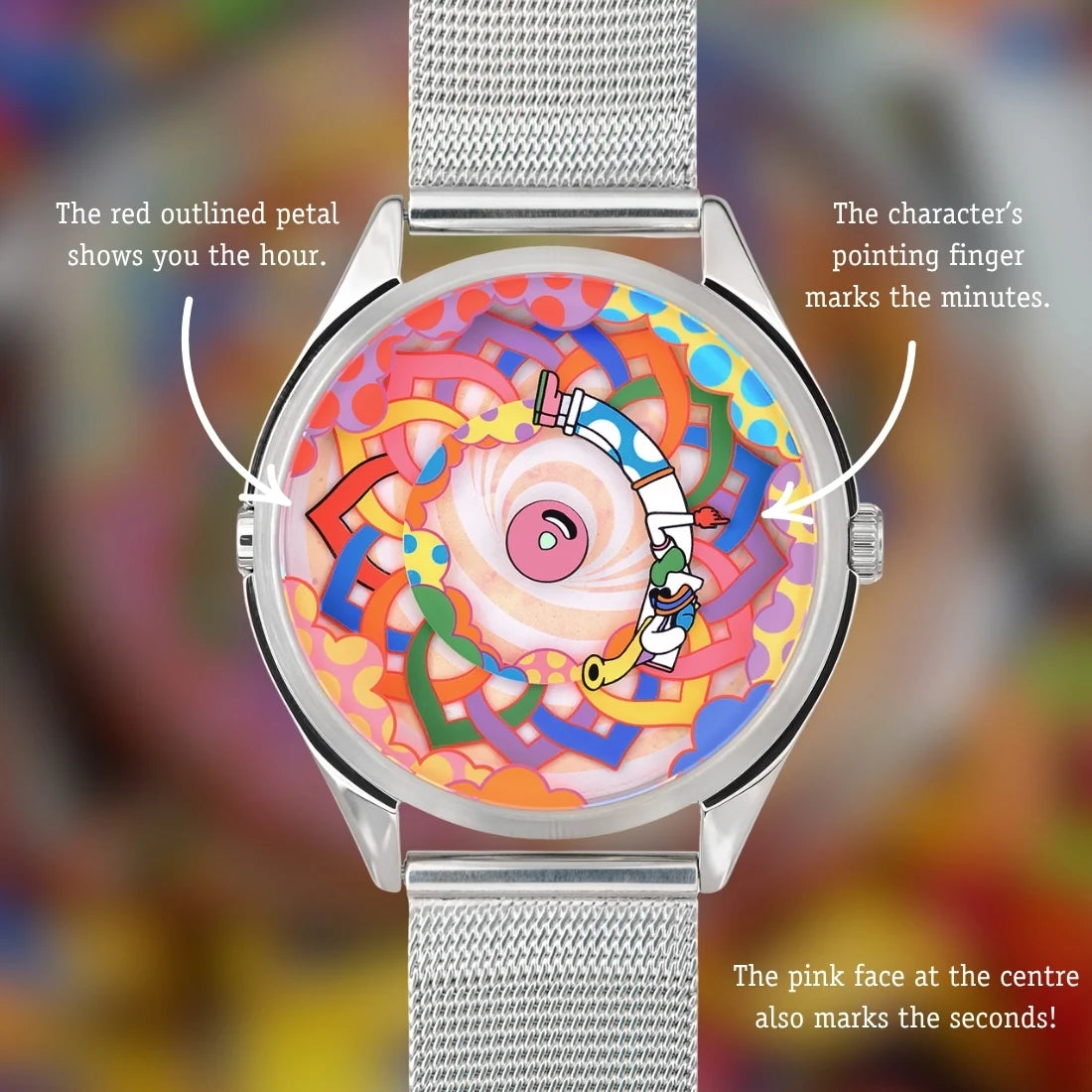 Velqorian Colorful Adventure Watch | Playful Cartoon Dial | White Strap